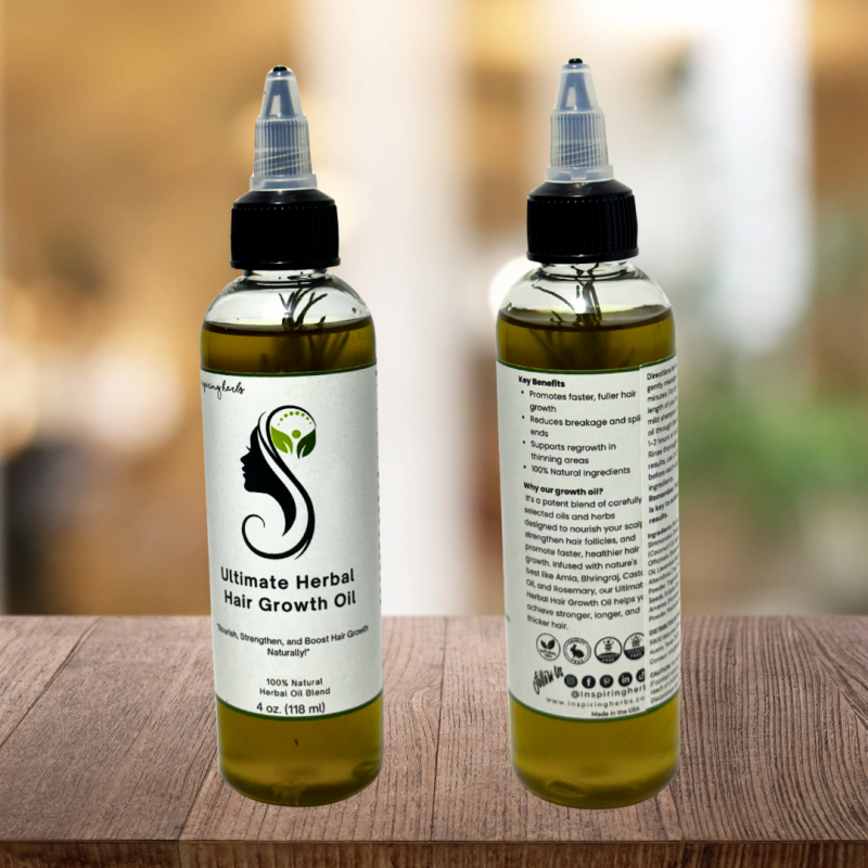 Ultimate Herbal Hair Growth Oil (4 oz) | Inspiring Herbs - Image 4