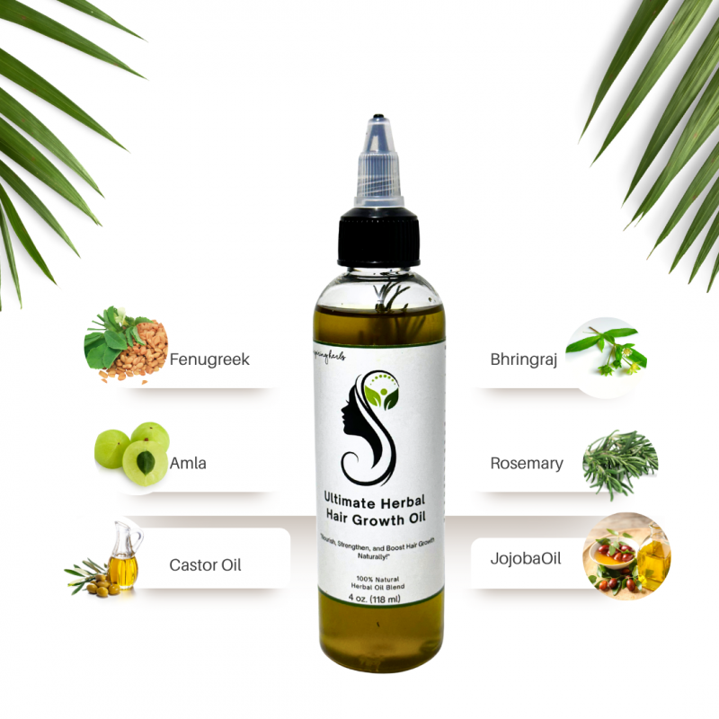 Ultimate Herbal Hair Growth Oil (4 oz) | Inspiring Herbs - Image 3
